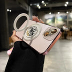 Frosted Rotating Gyro Magnetic iPhone Case - Viexta