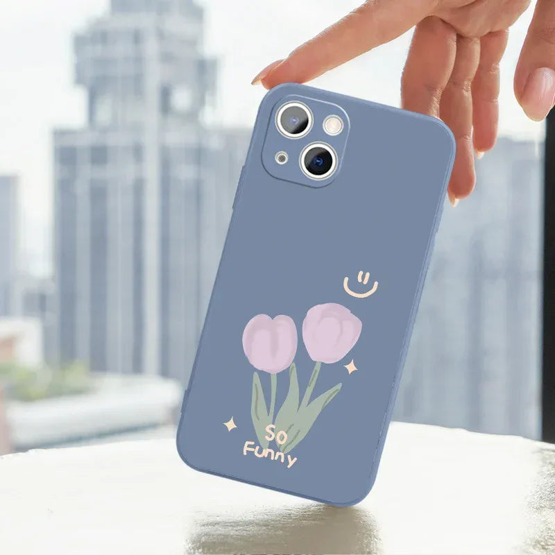 Tulip Silicone iPhone Case - Viexta
