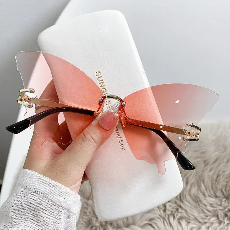 Butterfly Rim Gradient Glasses - Viexta