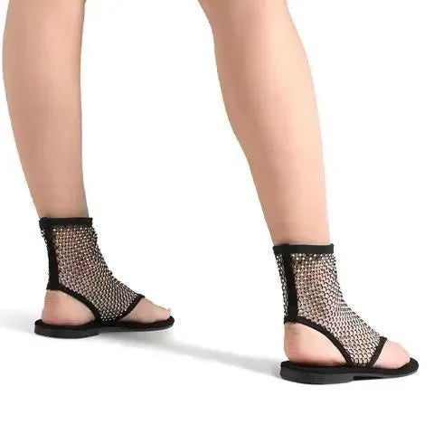 Breathable Mesh Hot Drilling Flats - Viexta