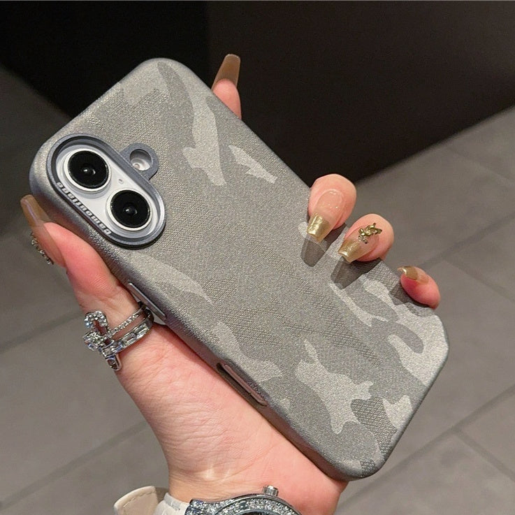 Camouflage Leather iPhone Protective Cover