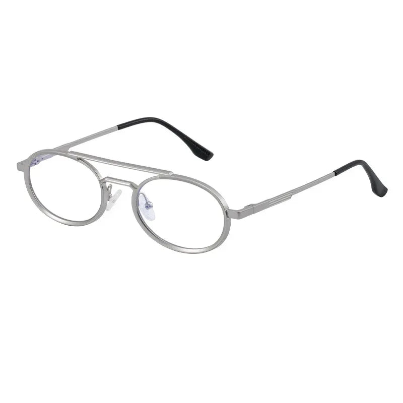 Retro-style Oval-frame Steampunk Sunglasses - Viexta