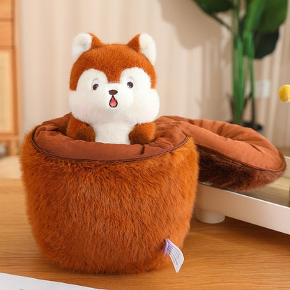 Acorn Squirrel Plush Toy