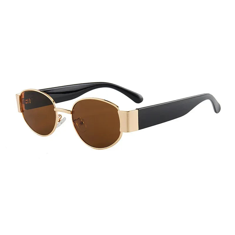 Trendy Small Frame Round Sunglasses - Viexta