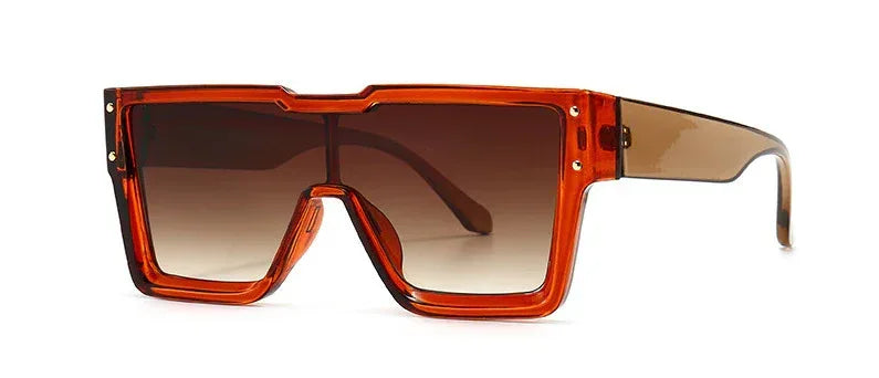 Oversized One Lens Square Sunglasses - Viexta