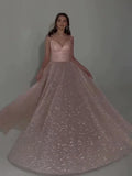 Sequined Backless Evening Dress - Viexta