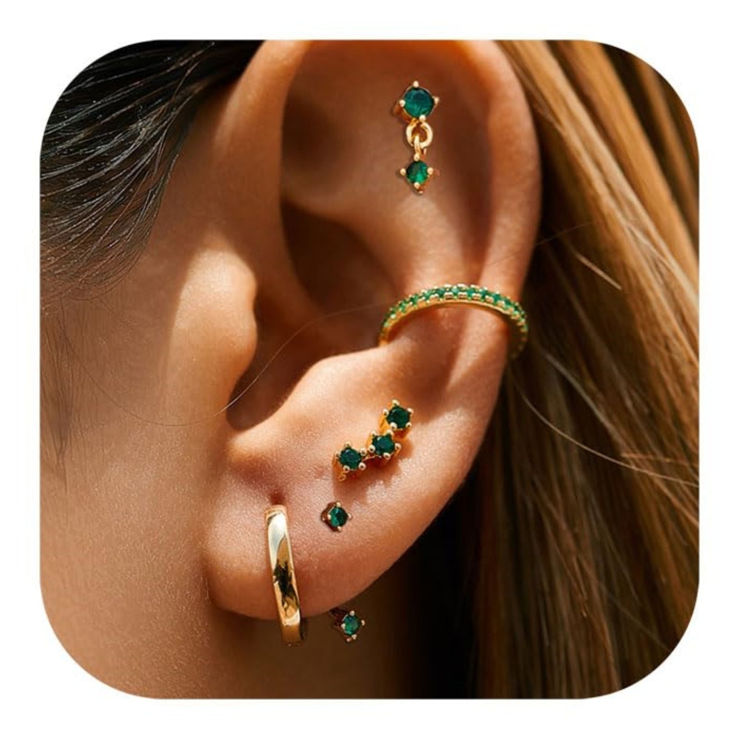 4piece Helix Earring Set