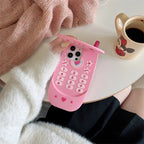 Flip Phone Shape Mirror iPhone Case - Viexta