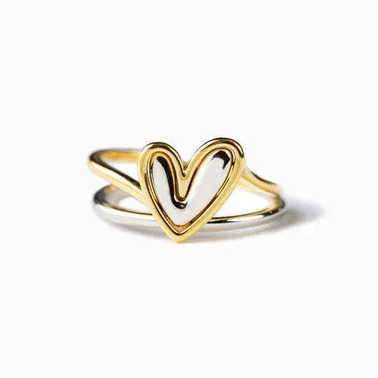 Ana Sterling Silver Love Ring - Viexta