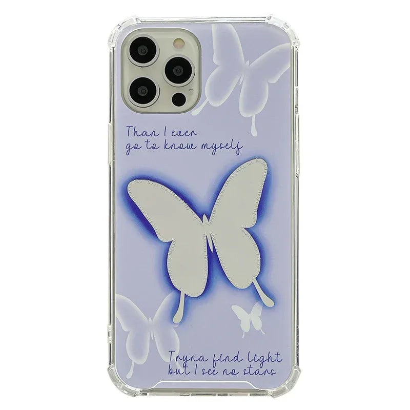 cartoon-mirror-butterfly-heart-iphone-case - Viexta