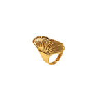 Cross-border Hollow Maple Leaf Ring
