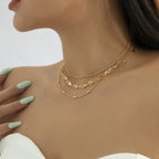 Princess Crystal Twin Clavicle Chain - Viexta