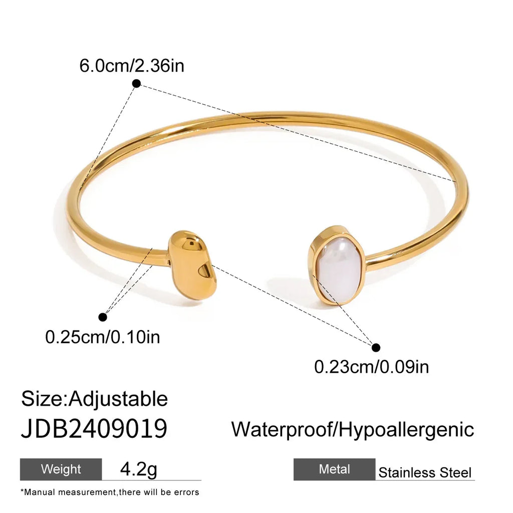 stainless-steel-dropper-open-ended-bracelet - Viexta