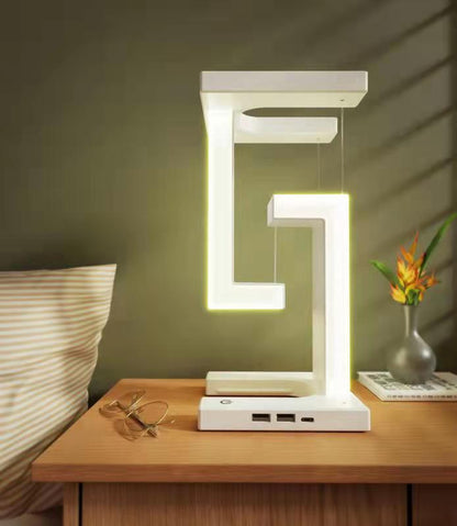 Wireless Smartphone Charging Suspension Table Lamp Balance Floating Lamp