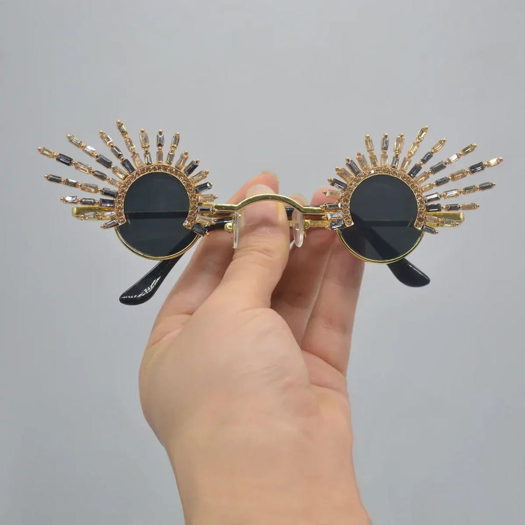 retro-design-irregular-tassel-sunglasses - Viexta