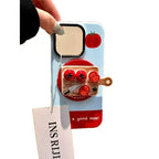 Cute Tomato Cutting Board Magnetic Bracket iPhone Case - Viexta