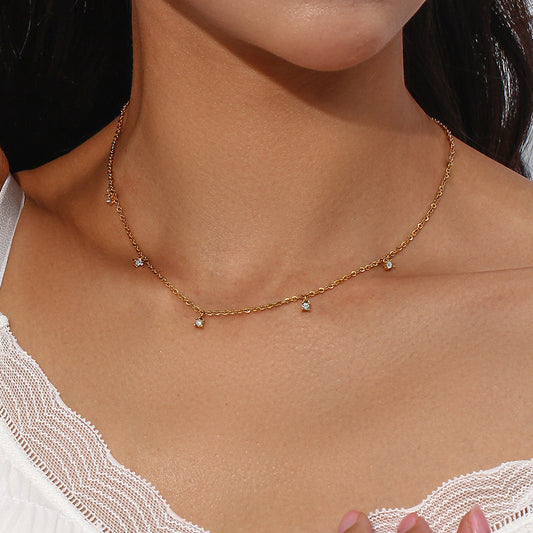 Zircon Clavicle Chain