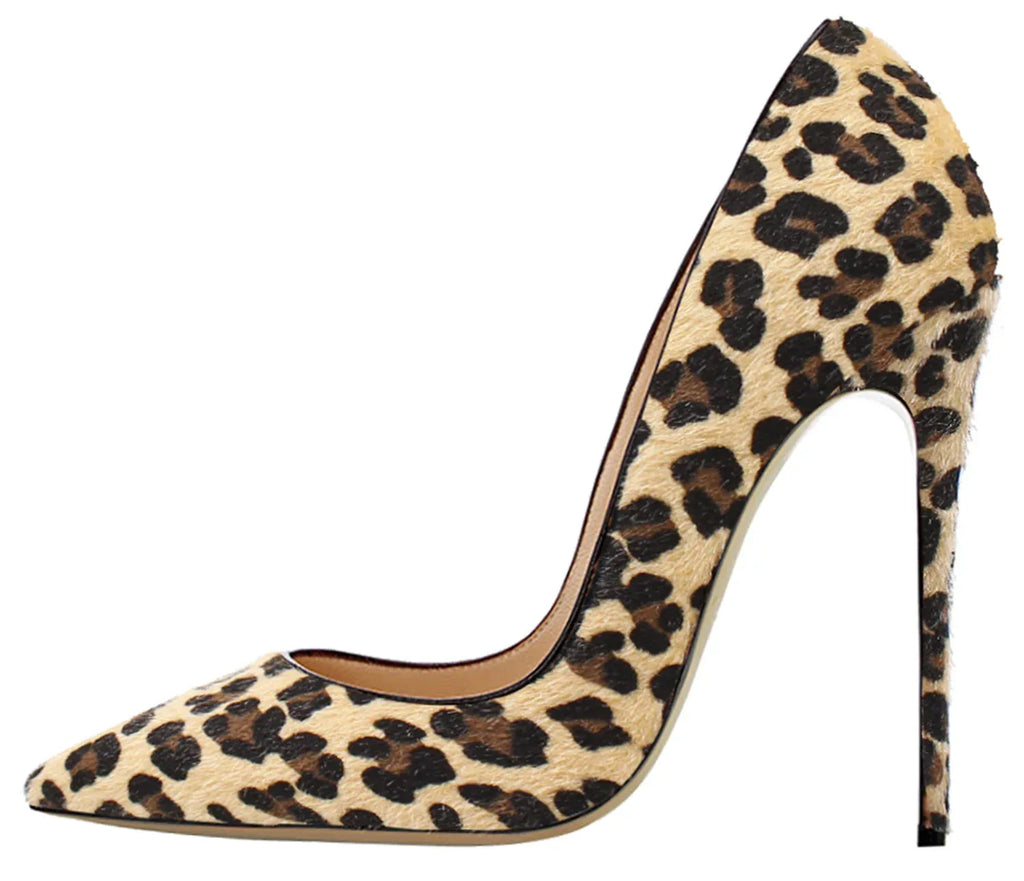 Texture Pointed High Heel - Viexta
