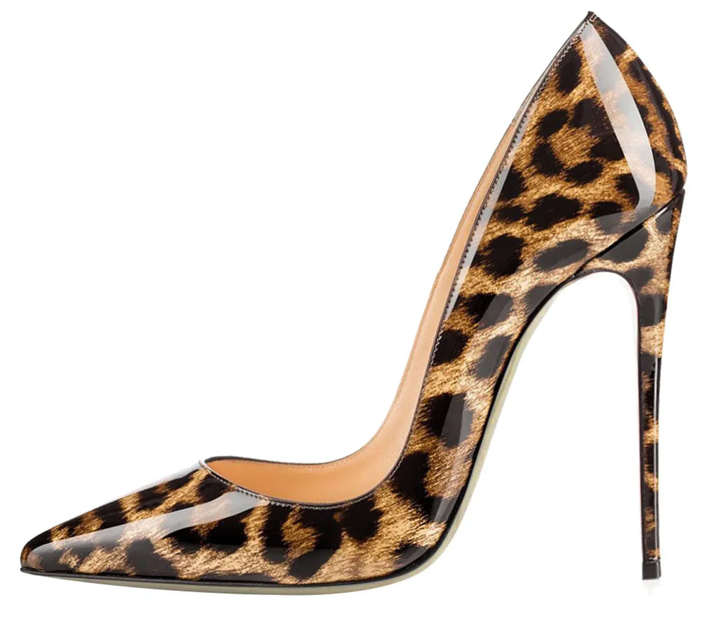 Texture Pointed High Heel - Viexta