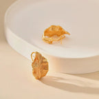 Leaves Brushed Retro Ear Clip - Viexta