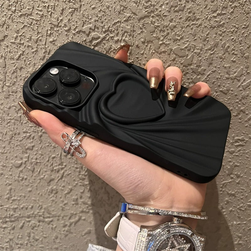 pleated-love-iphone-case