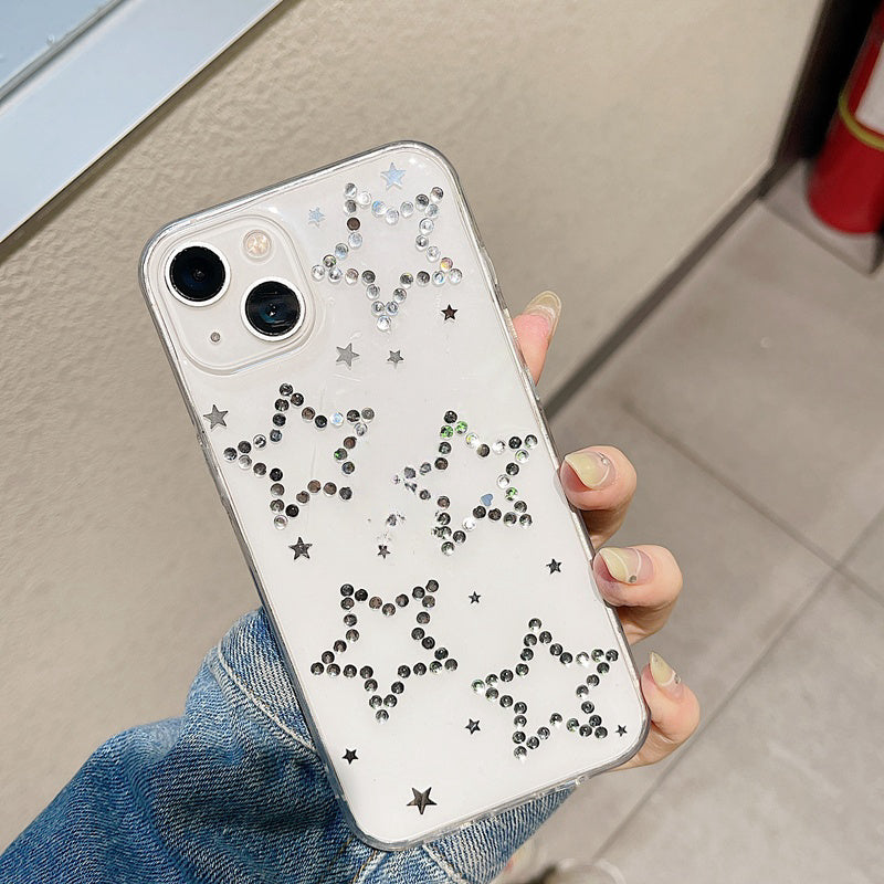 Rhinestone Black XINGX iPhone Case