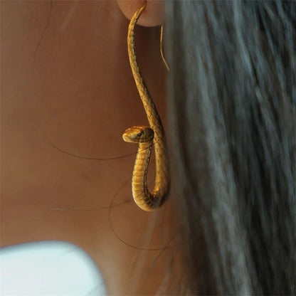 Snake-shaped Exaggerated Eardrops