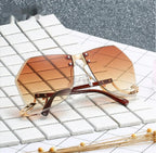 Frameless Cut Edge Sunglasses - Viexta