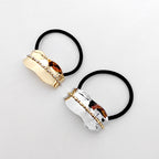 Hair Rope Geometric Ellipse Glossy High-elastic Rubber Band