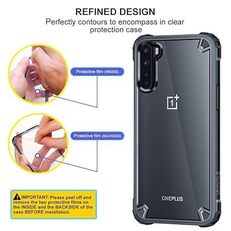 Transparent Hybrid Hard PC Back TPU Case for OnePlus Nord/One Plus Nord - Viexta