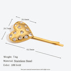 Stainless Steel Plated 18K Gold Body Hair Accessories