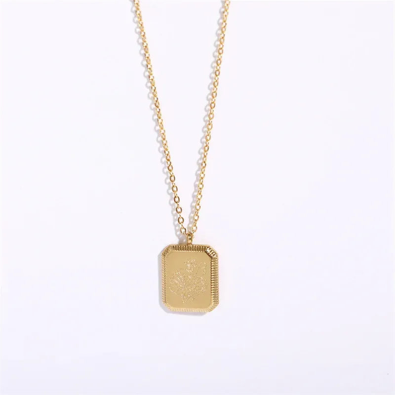 Birth Flower Necklace - Viexta