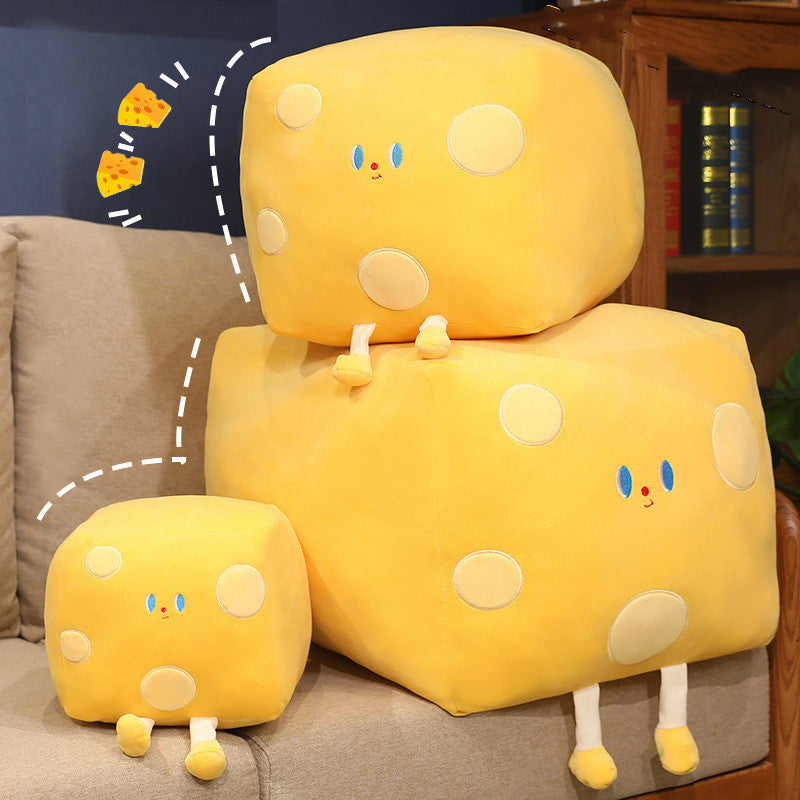 Children's Cube Butter And Cheese Pillow Plush Toys