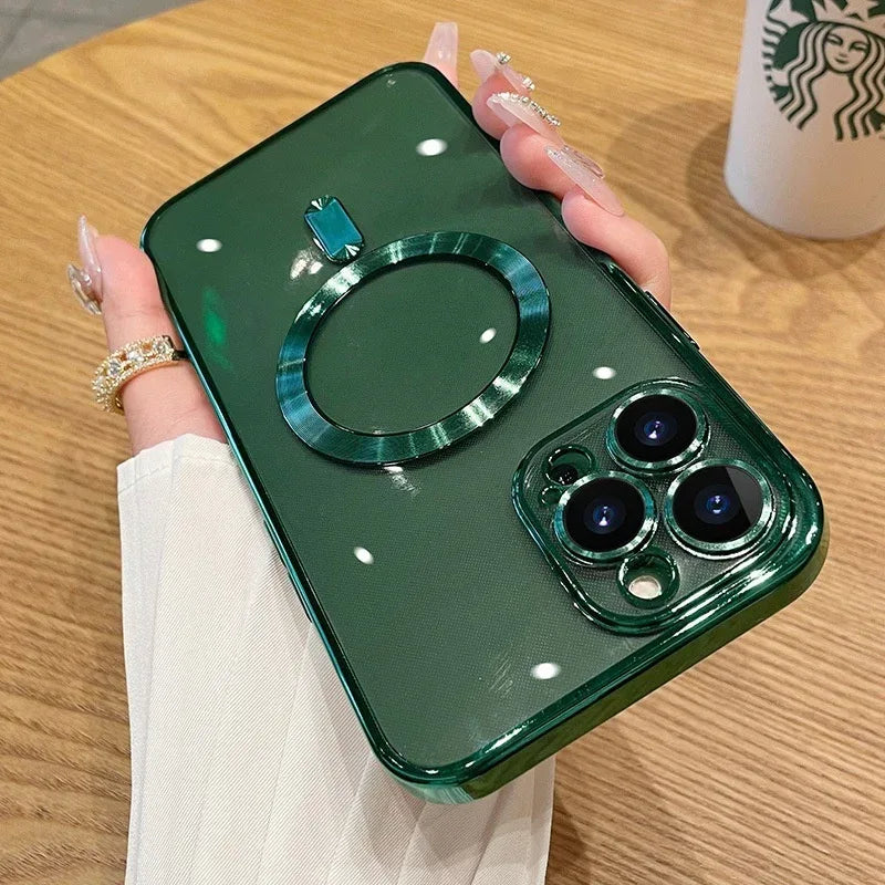 Magnetic Transparent iPhone case With Lens Protector - Viexta
