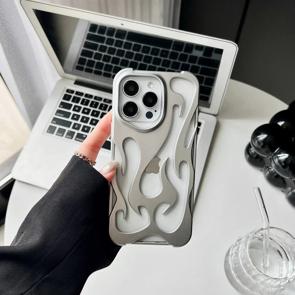 electroplated-hollow-heat-dissipation-iphone-case - Viexta