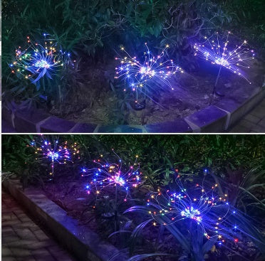 New Ground Plug Solar Fireworks Light