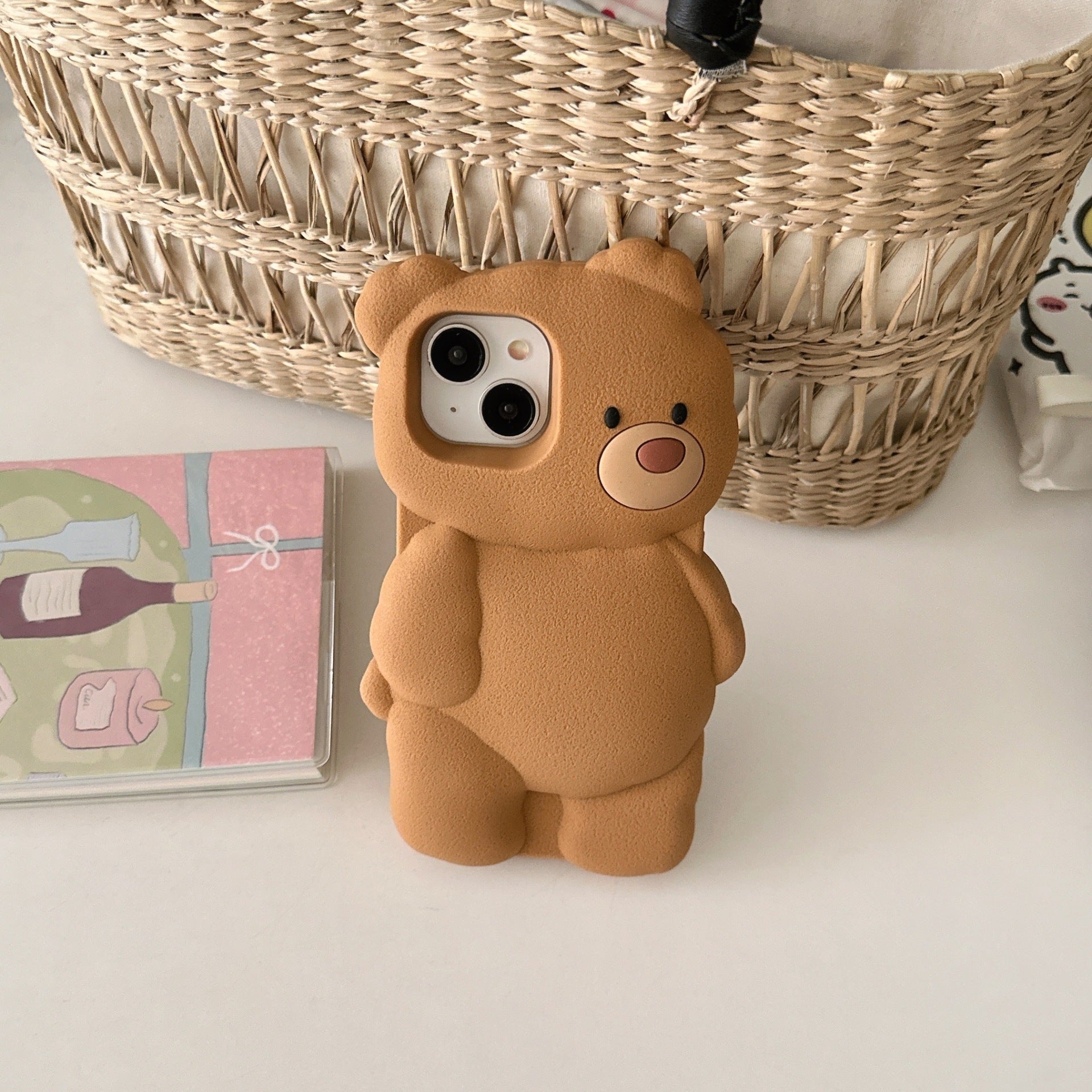 Funny Cartoon Brown Bear iPhone Case