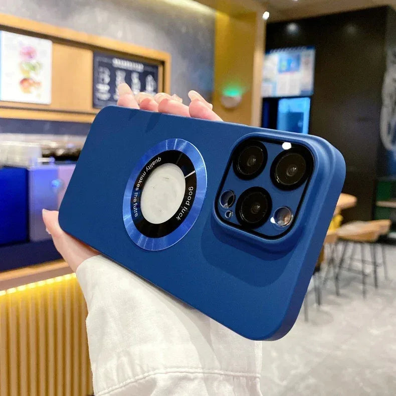 Lens Protector Integrated Magnetic Matte iPhone Cover - Viexta