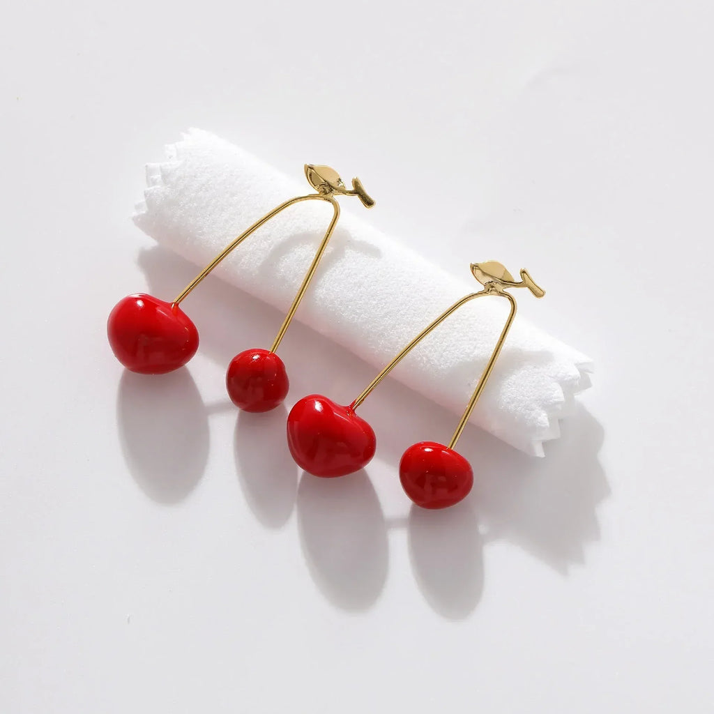 morandi-glazed-cherry-shaped-earrings - Viexta