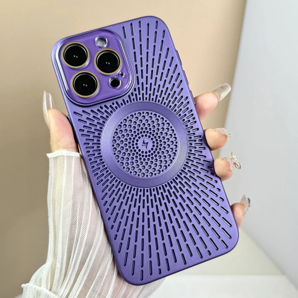 Heat Dissipation Network Shell Magnetic iPhone Case - Viexta