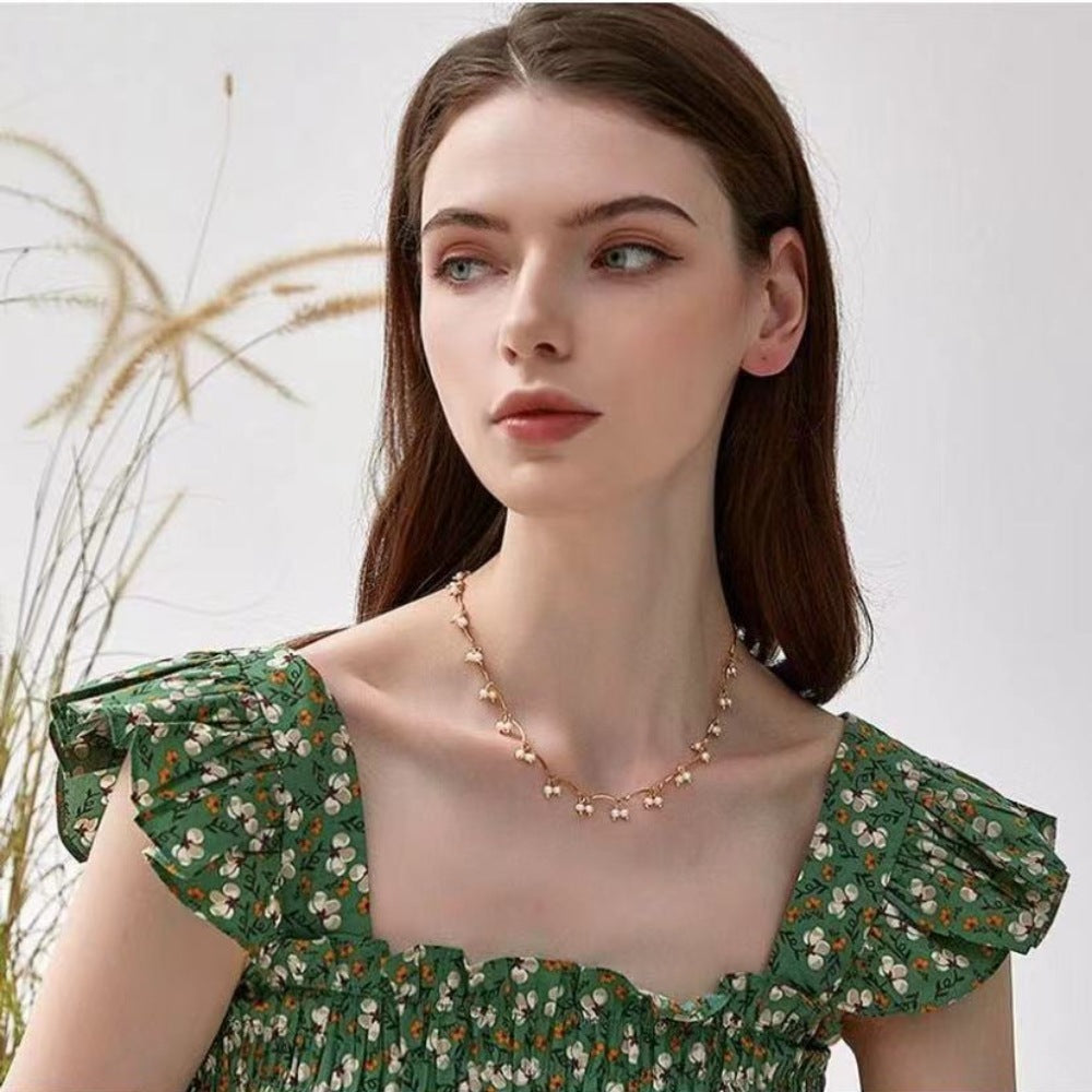 Small Pearl Necklace For Women