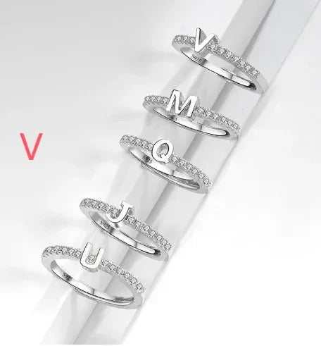 s925-sterling-silver-micro-inlaid-letters-ring - Viexta