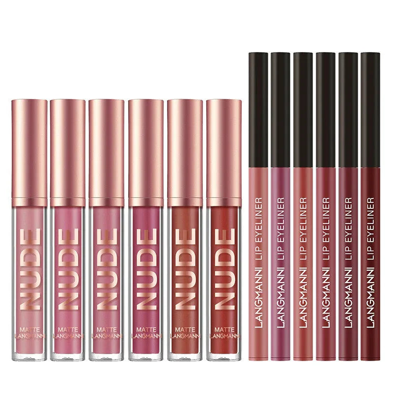 Lip Liner And Lipstick Makeup 12 Pcs set