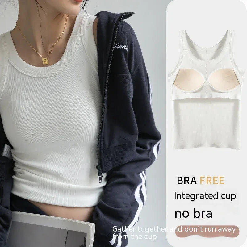Cup Cover One-piece Tank Top - Viexta