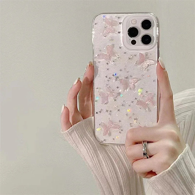 Butterfly Sequins iPhone Case - Viexta