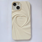Creative Pleated Love Phone Case - Viexta