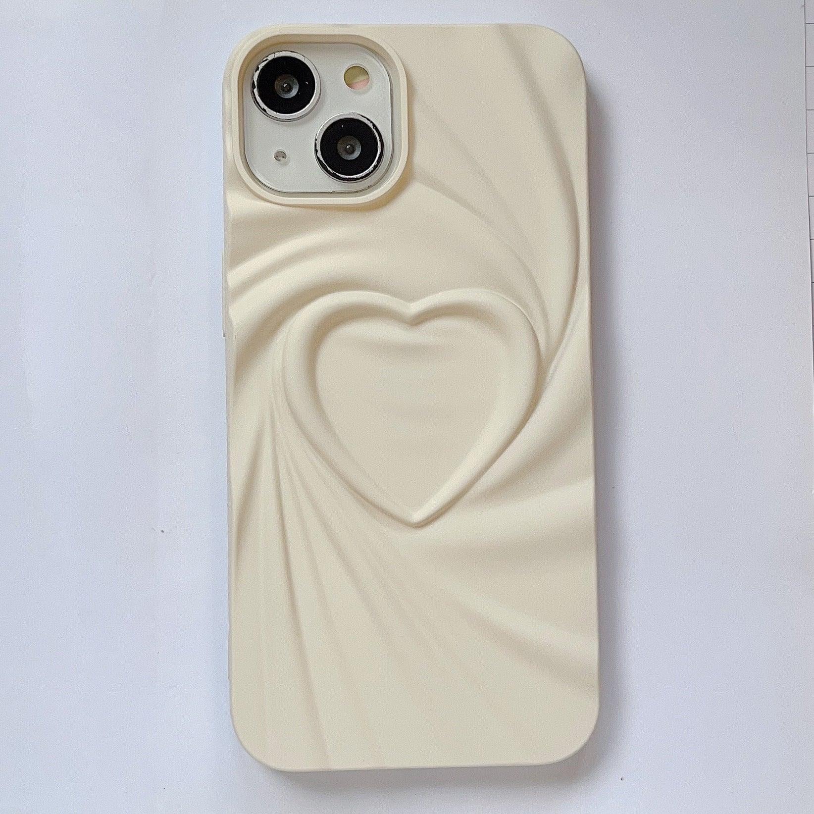Creative Pleated Love Phone Case - Viexta
