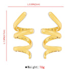 Spiral Personalized Earrings - Viexta