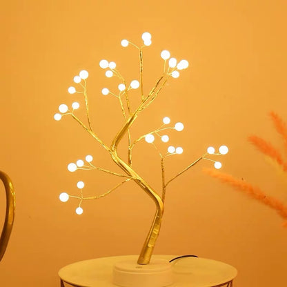 Led Copper Wire Tree Light