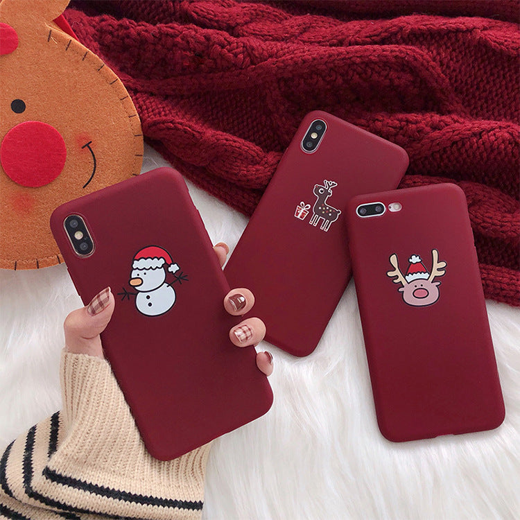 Christmas frosted iPhone case